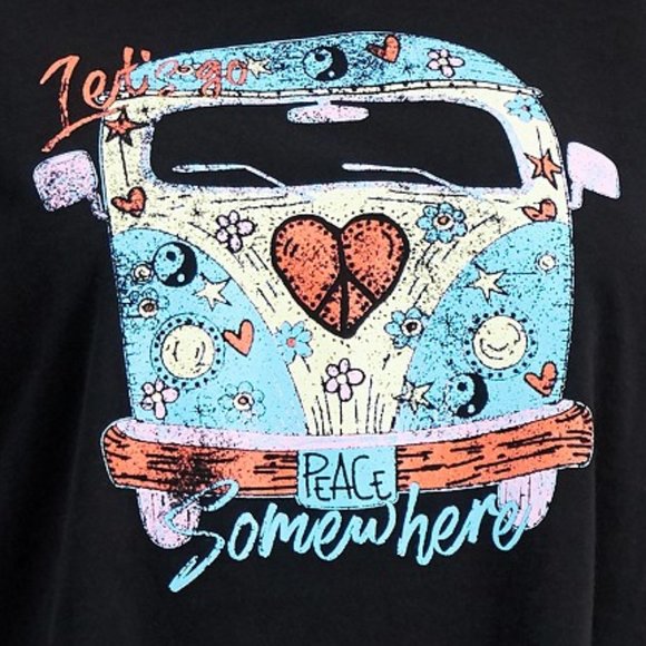 Self Esteem Womens Cropped Retro Graphic Tee Shirt - Picture 2 of 2